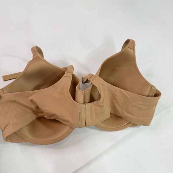 SKIMS Tee Shirt Demi Bra Womens 44C Ochre Nude Adjustable New - Picture 6 of 8